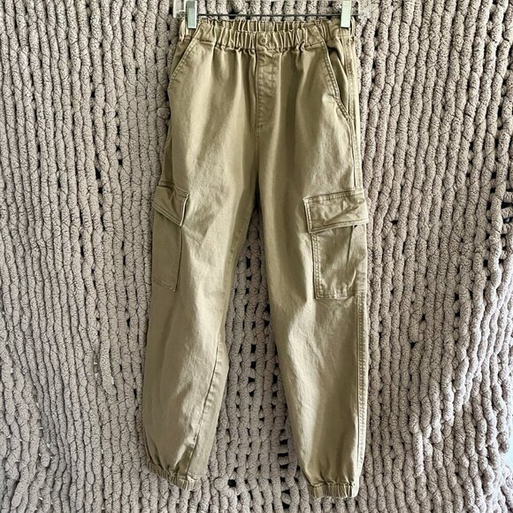 3 Pairs Boys Cotton Cargo Pants Light Beige, Tan & Khaki  Size 13 NWOT - Picture 1 of 16